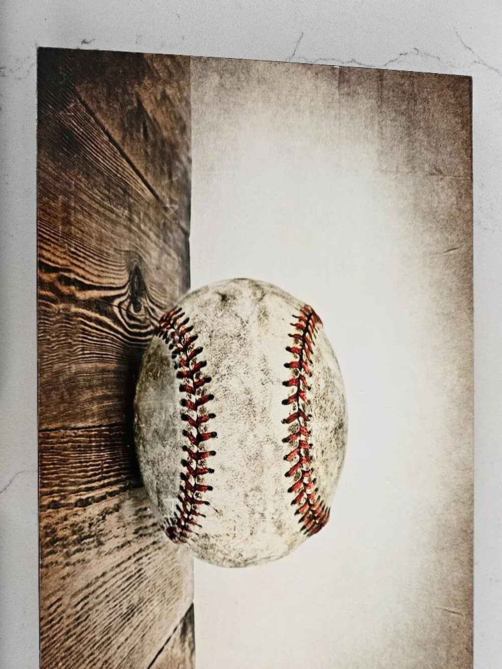 Vintage Look Baseball Wood Wall Plaques Lot of 3 - Sports Decor Glossy 8x10 5x7
